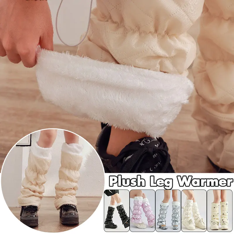 طماق الدافئة منصات الركبة لركوب الدراجة الرياضة في الهواء الطلق يندبروف سستة منصات الركبة سميكة تقليد طماق غطاء أحذية