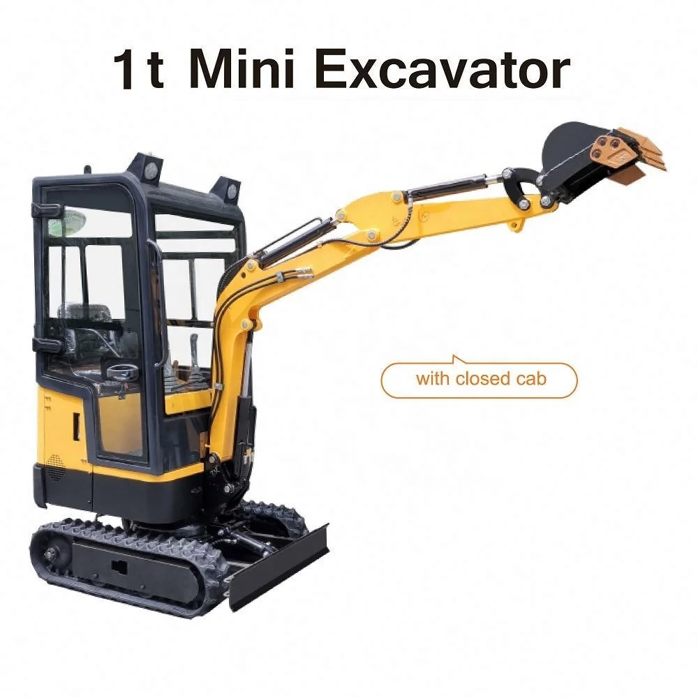 Cheap Price Chinese Mini Small Digger Crawler Excavator 1 Ton For Sale Factory Supply