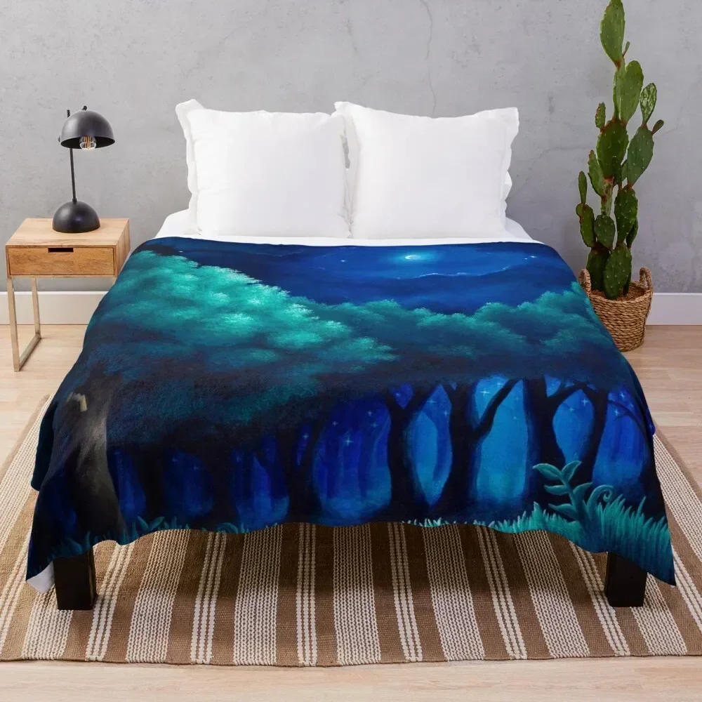 

Viridian Forest Throw Blanket Soft Warm Blanket Gift for Grandparents