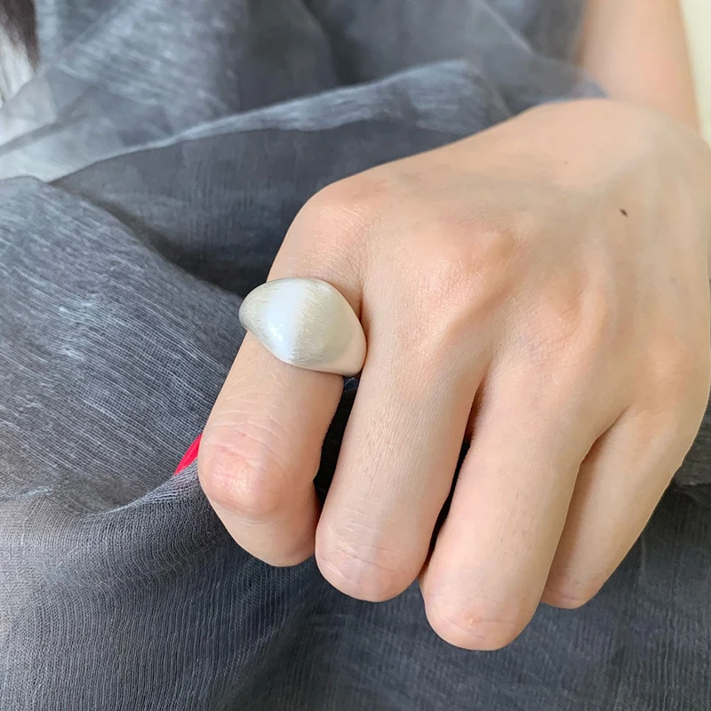 GANPUP Einfache Geometrische Manschettenringe für Frauen Süße Mode Neuer Verstellbarer Ring Schmuck Geschenk für Freundin Party anillos mujer – Detail 4