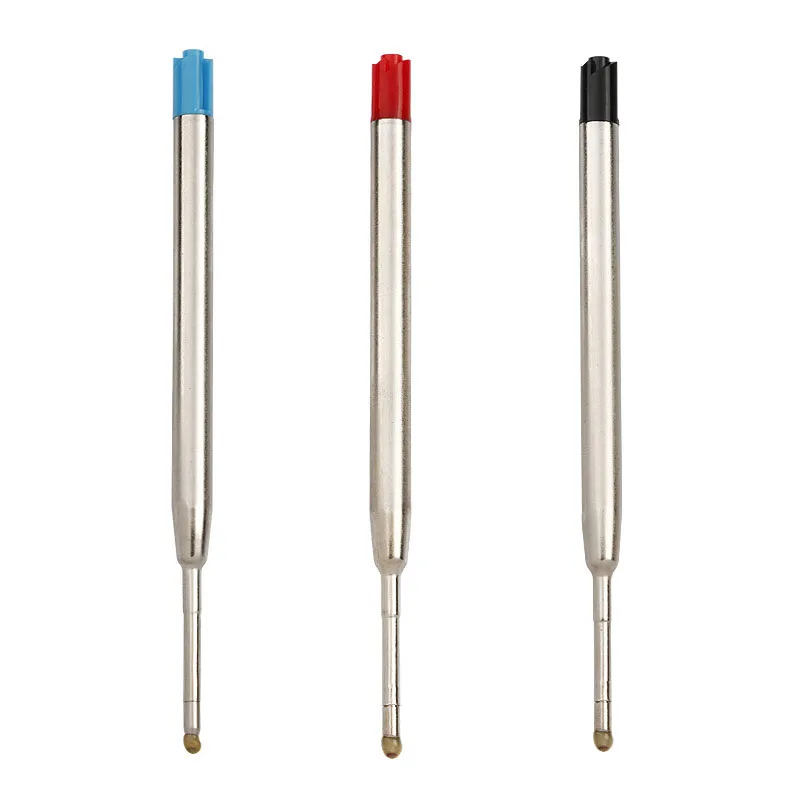 5/20Pcs Metal Ballpoint Pen Refills Fine Point 1.0mm Ink Rod High Quality Replaceable Metal For Parker Pens Replacement Pen Rods