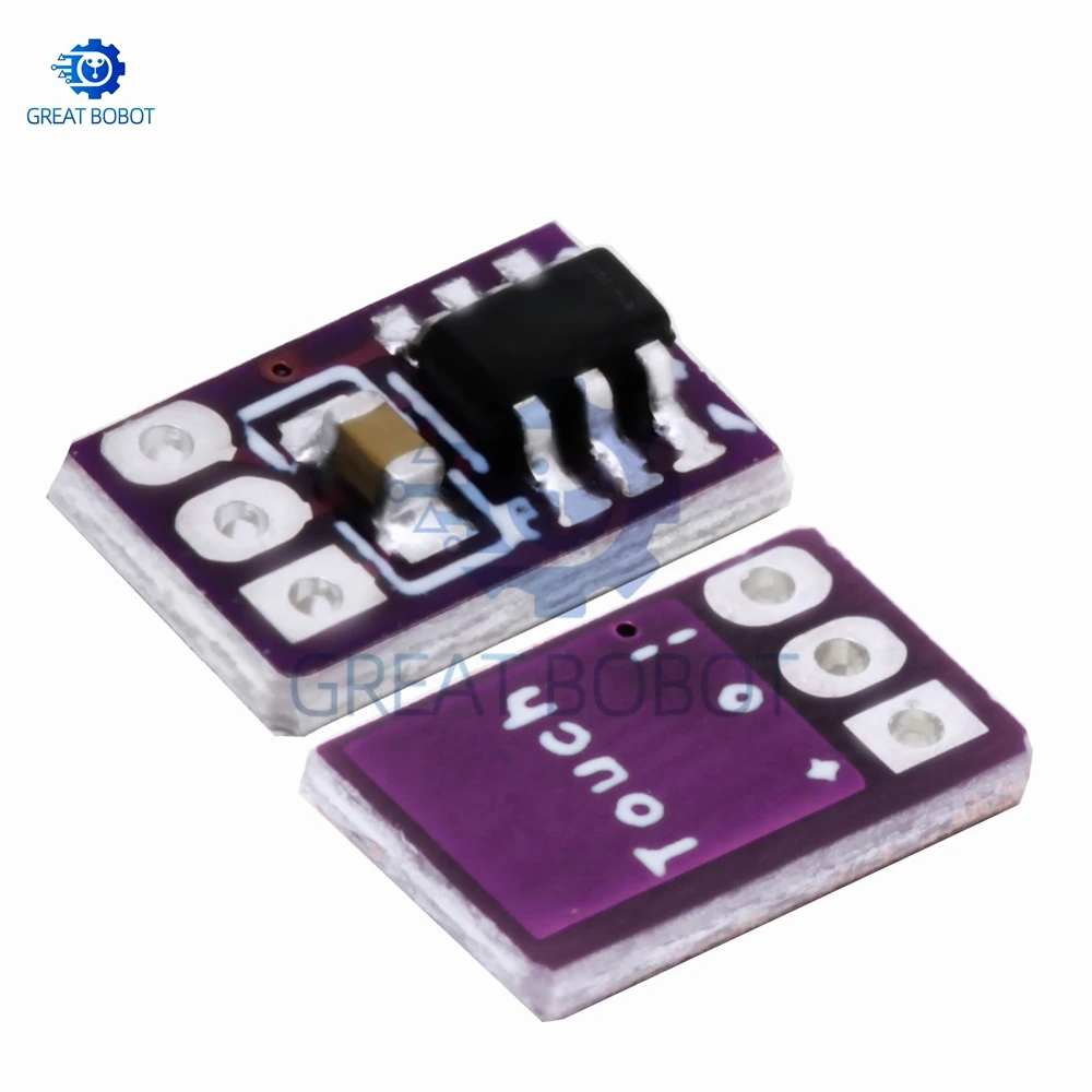 1~5PCS TTP223 1-Channel Capacitive Touch Switch Module: 12V Power, Relay-Controlled with Self-Locking/No-Locking Modes