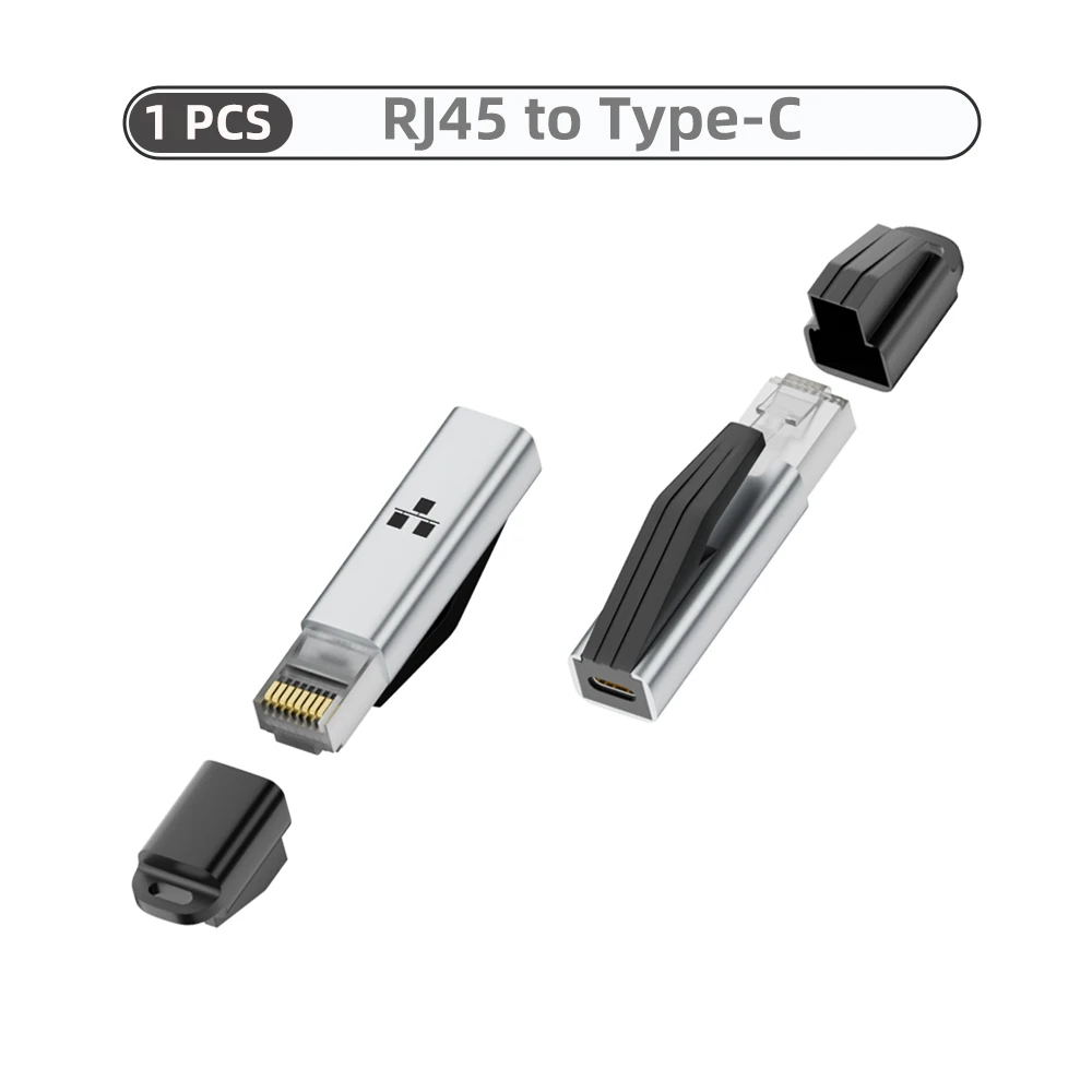 Obrázek 7: USB C na ethernetový adaptér 1gbps gigabit USB C ženské na rj45 pánský sit' konvertor pro notebook macbook pro iphone16 Ipad XPS