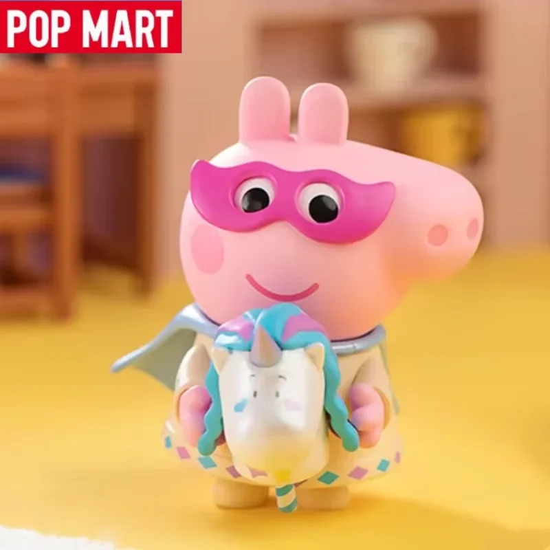 البوب مارت Peppa خنزير لعبة سلسلة الوقت صندوق أعمى تخمين حقيبة صندوق غامض اللعب دمية لطيف أنيمي الشكل سطح المكتب الحلي هدية فتاة #5