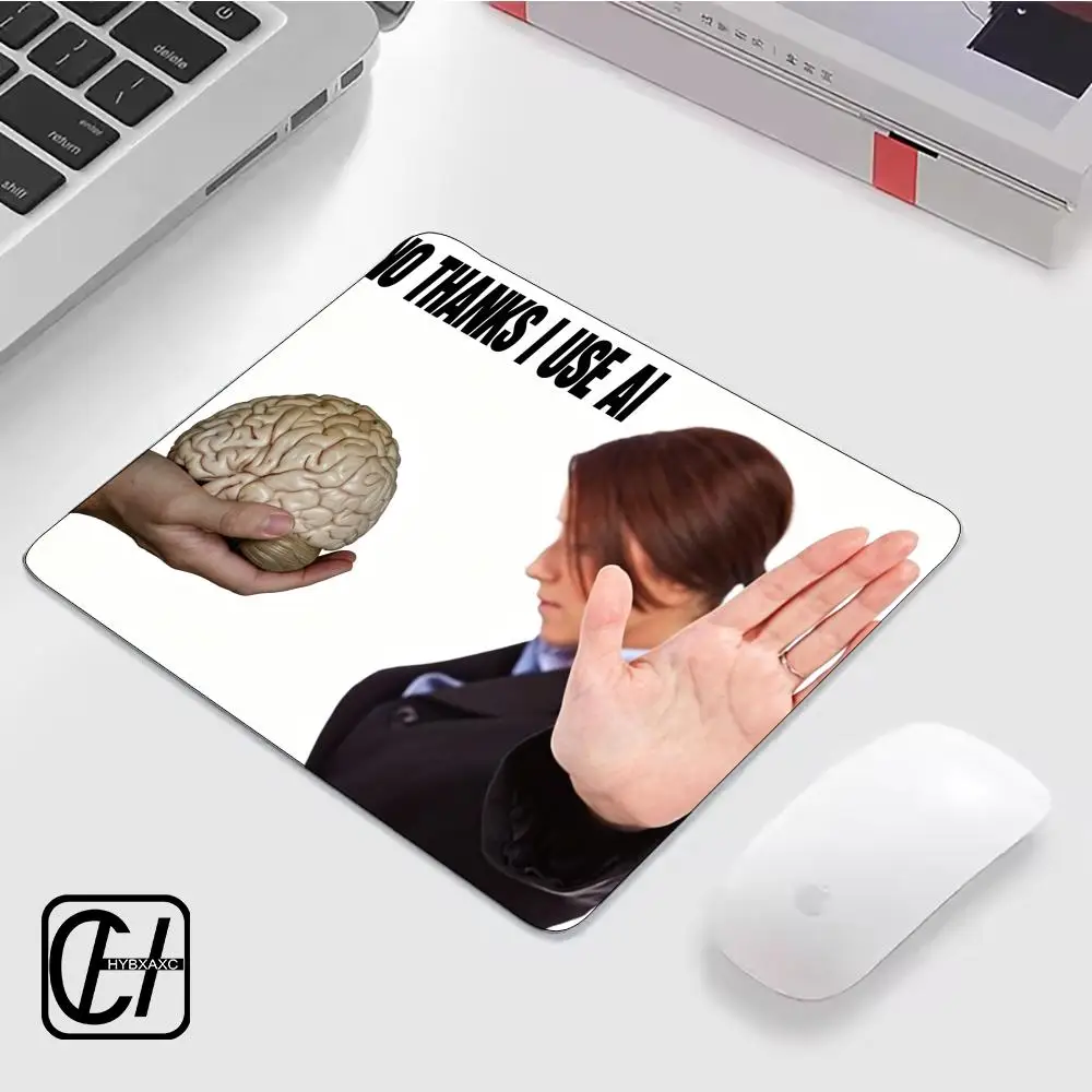 I use AI Funny Meme Mouse Pad For Small Size Gaming Mouse Pad Gamer Company Keyboard Mouse Mats