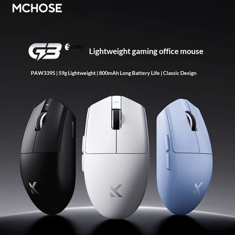 

Mchose G3 V2 Wireless Gaming Mouse Computer Office Triple Mode Bluetooth Wired Charging Mice Peripherals Keyboard Accessories