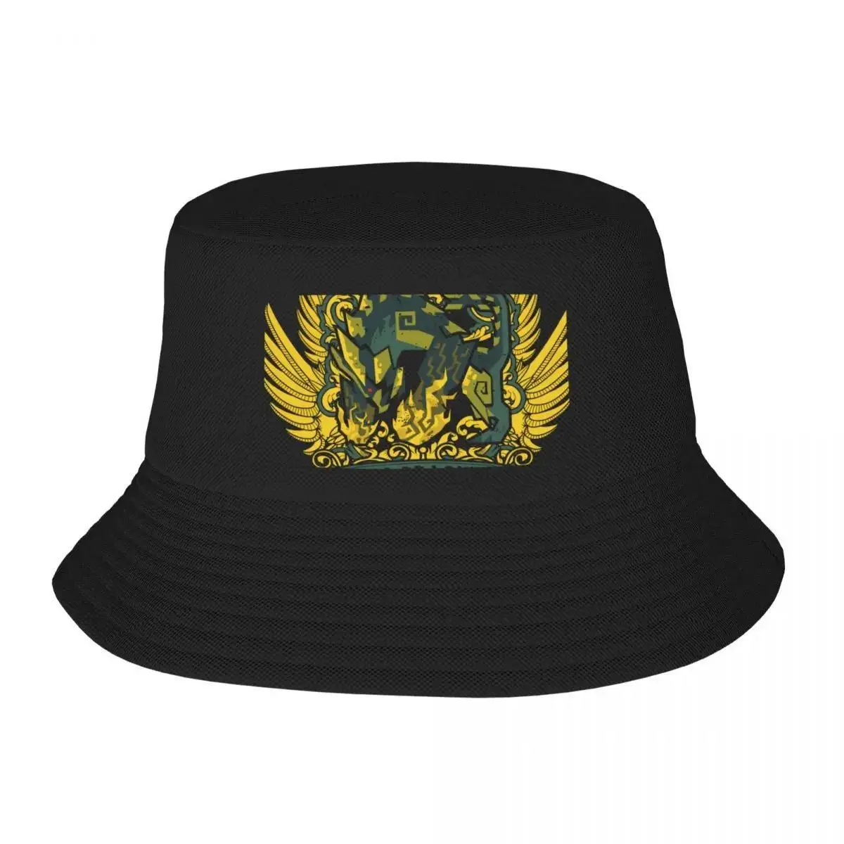 

2025 New RAGING BRACHYDIOS - CREST (ICEBORNE) Bucket Hat Beach Bag Wild Ball Hat Female Men's