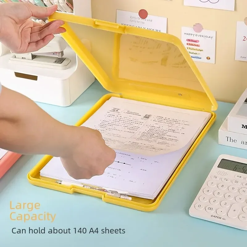 A4 Student Multi-functional File Folder Desktop Test Paper Organizer Office Document Board Folder Storage Box Writing Board