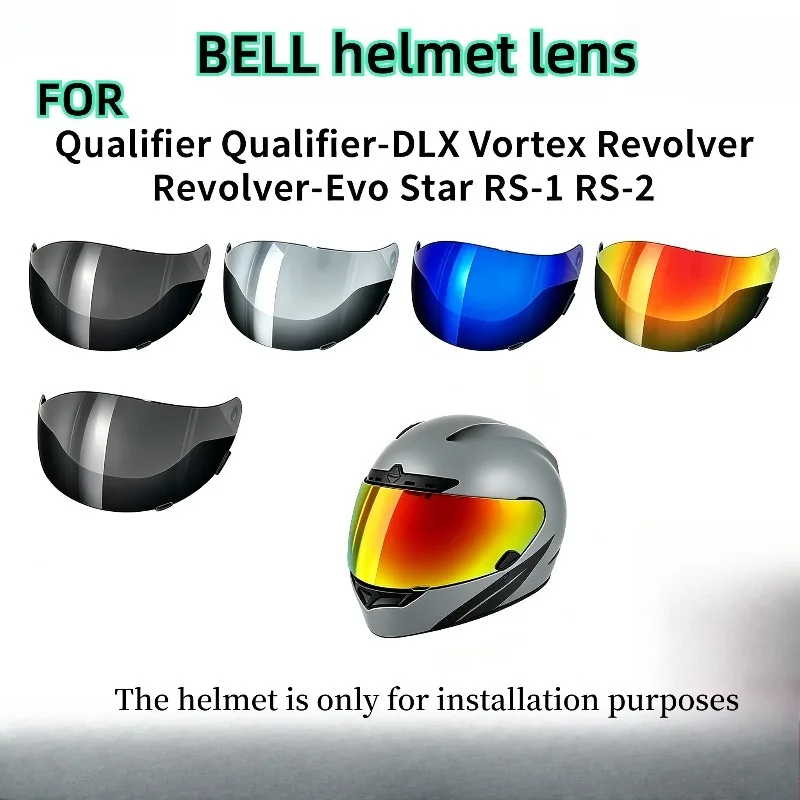 Motorcycle Face Shield Replacementfor Bell Qualifier/Star/Vortex/RS-1/Revolver Accessories High Definition UV Protection