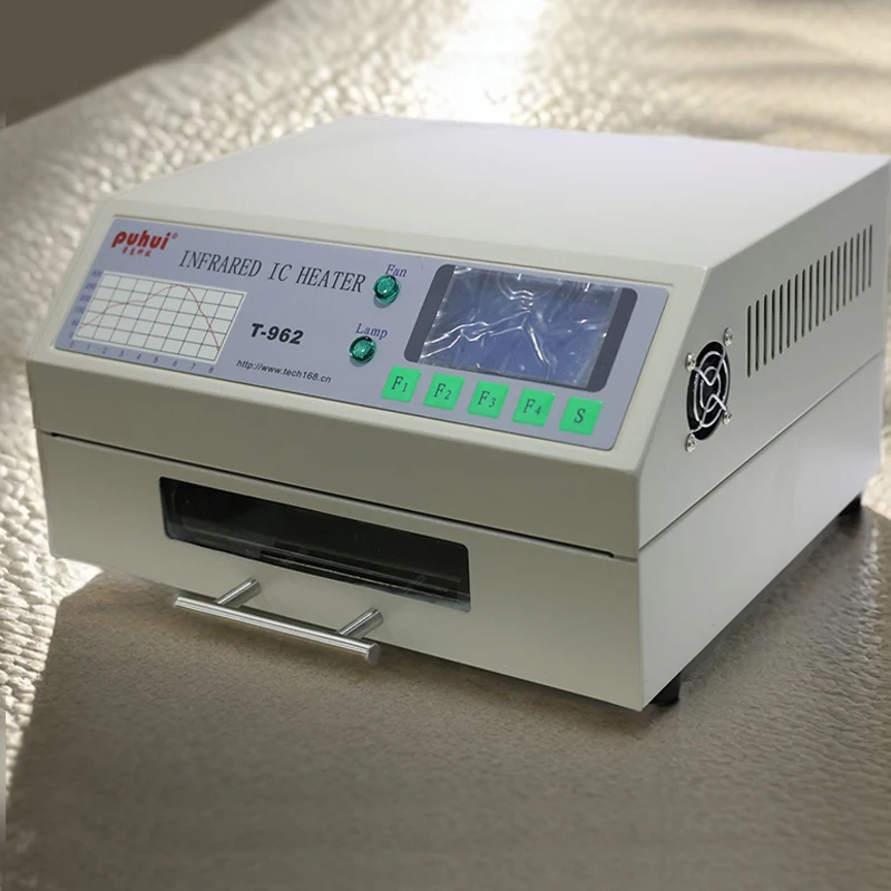 

PUHUI T-962 Infrared IC Heater With Smoke Channel Infrared Reflow Soldering Machine BGA SMD Rework Solder Station