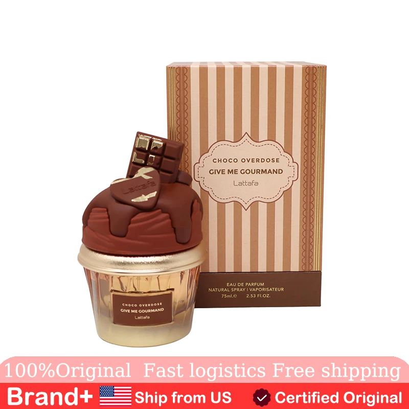 

Lattafa Choco Overdose Eau De Parfum Gourmand Collection 75ml Spray Long lasting Fragrance Cologne Persistence Arabian Pheromone