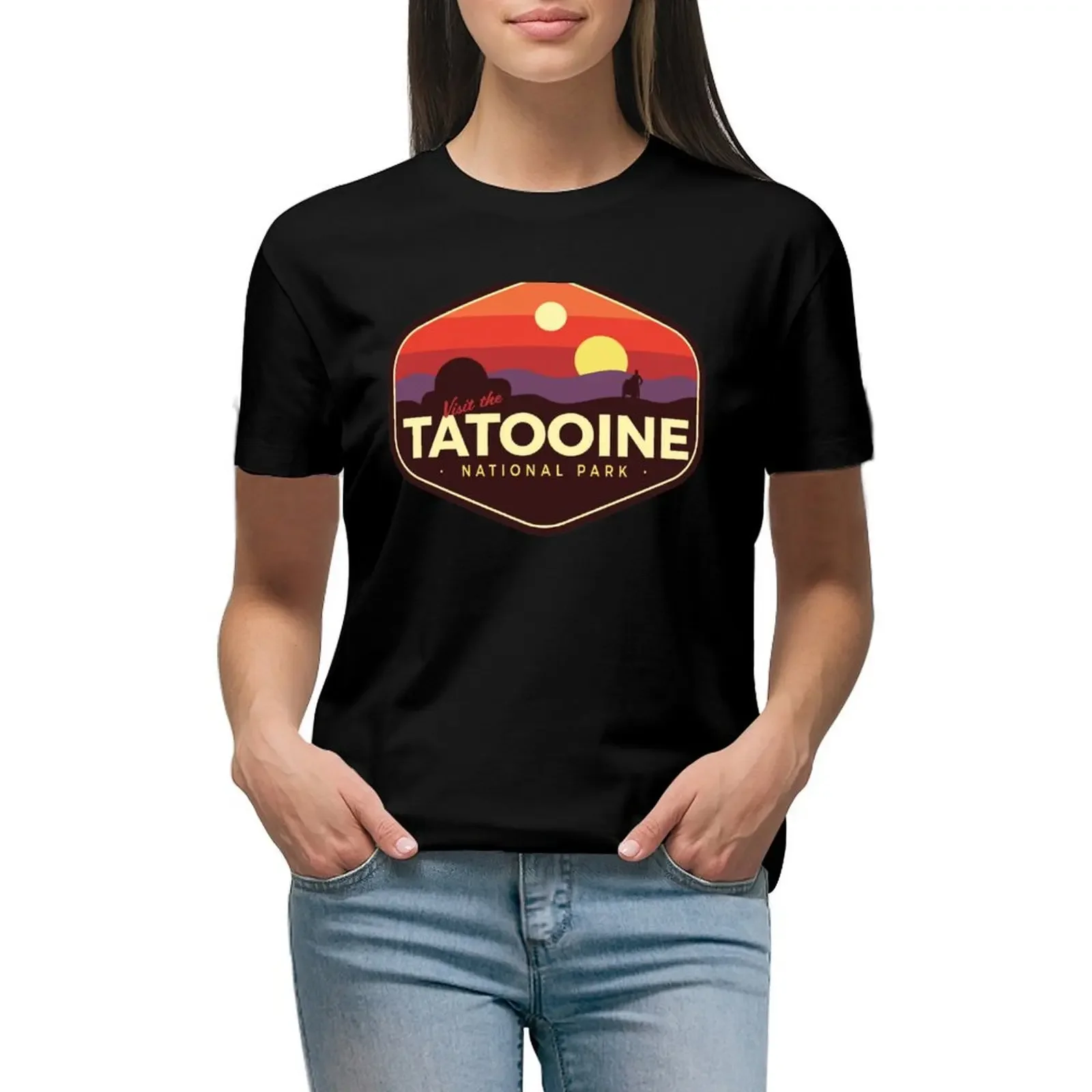 Tatooine National Park T-Shirt quick drying sweat Female clothing luxury designer clothing Women