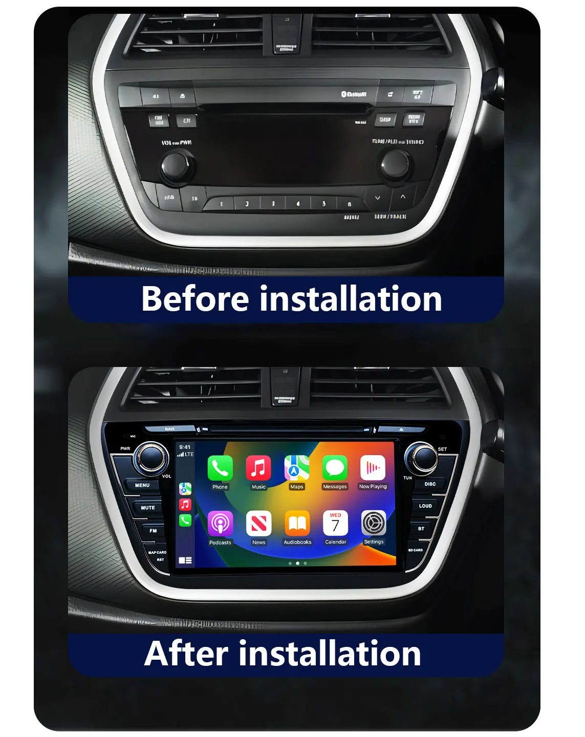 CHSTEK Car Android 14 Radio For Suzuki SX4 JY S-Cross 2012-2016 Carplay Wireless 4G WIFI GPS Navigation Auto Vedio Media Stereo