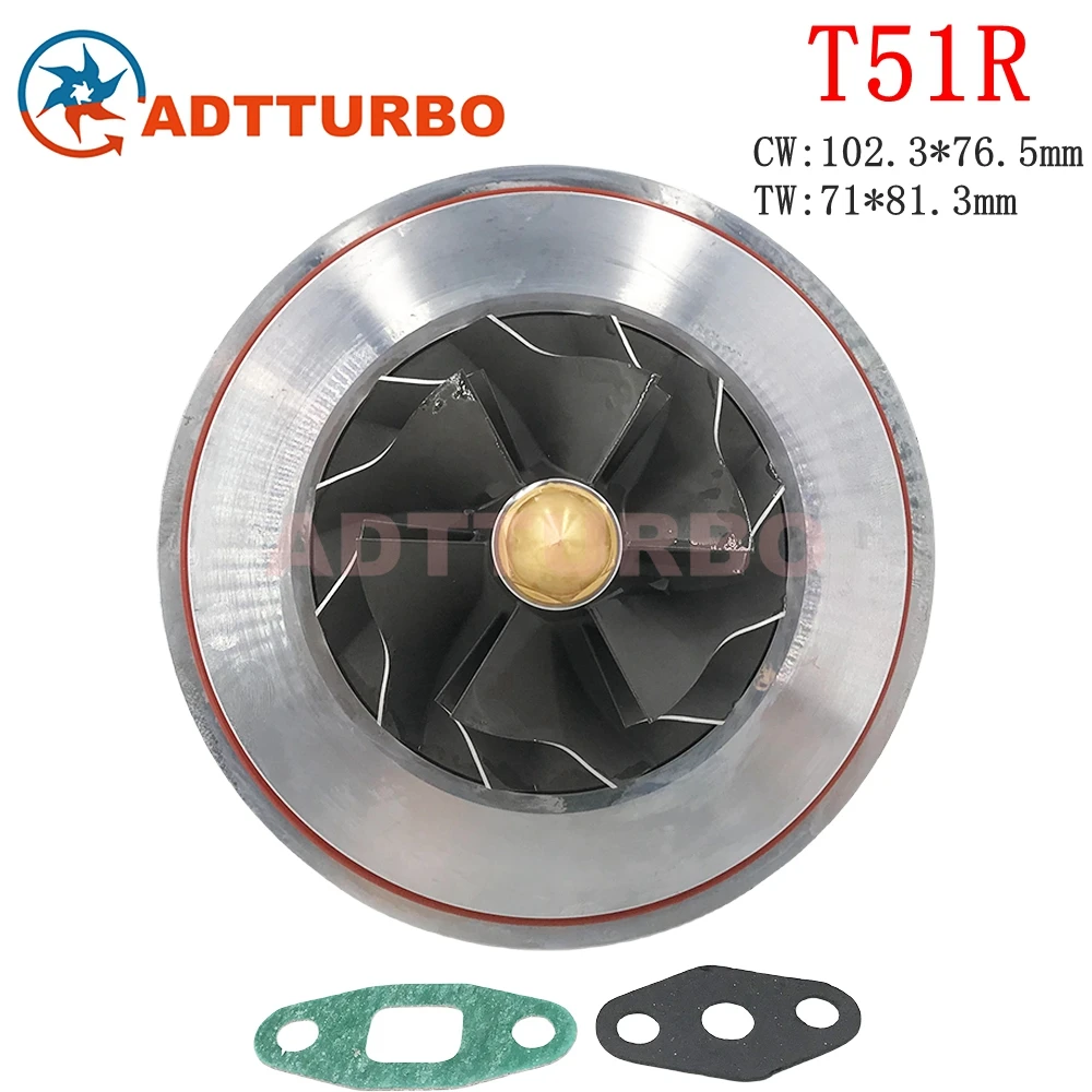 T51R Turbo Cartridge CHRA Ball Bearing HKS Turbocharger Core Upgrade 1.0 A/R Boost Performance Racing Turbine Kit Parts for Sale