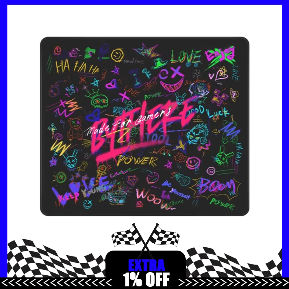 

Bythere TGF1 Glass Mousepad FPS Speed Mouse Pad Bass Sliding Tempered Glass Micro-etching Process For TTK APEX CSGO Valorant Pc