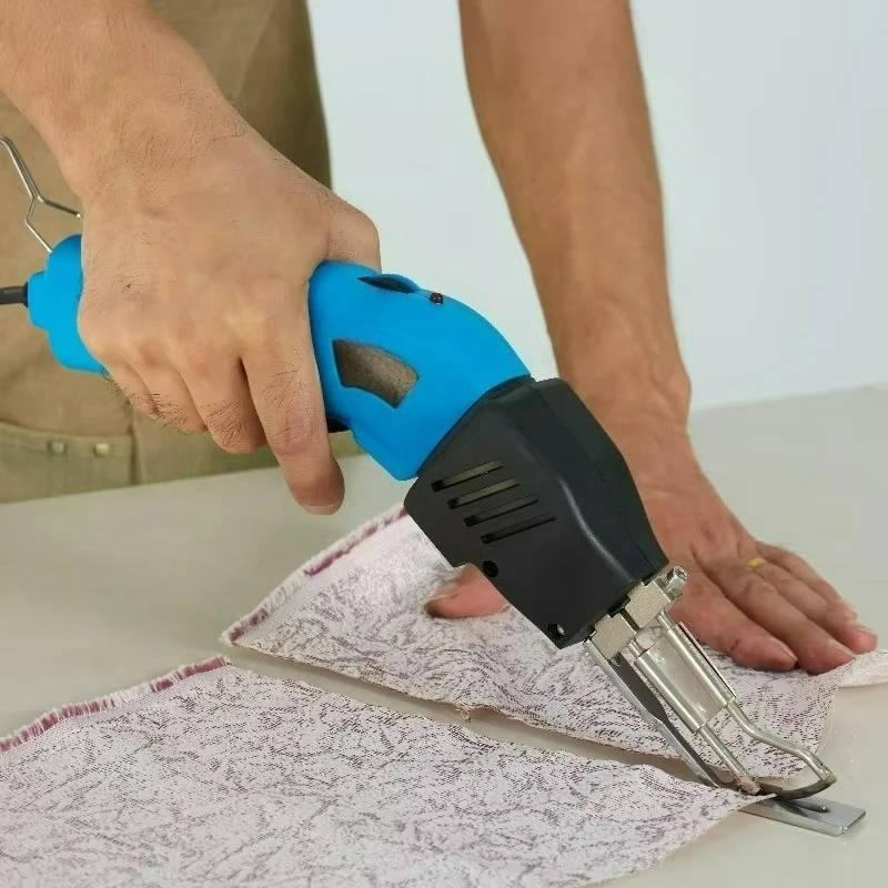 80W Air-cooled System Leather Rope Webbing Continual Operation DIY Household Hot Electric Heat Cutting Fabrics Cutter Knife