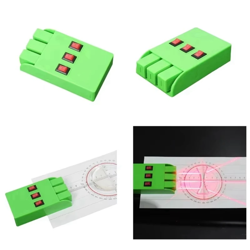 ABZY-Three Way Parallel Lasers Light Source Set For Students And Educators 10X6cm Physics Optical Experiment Equipment