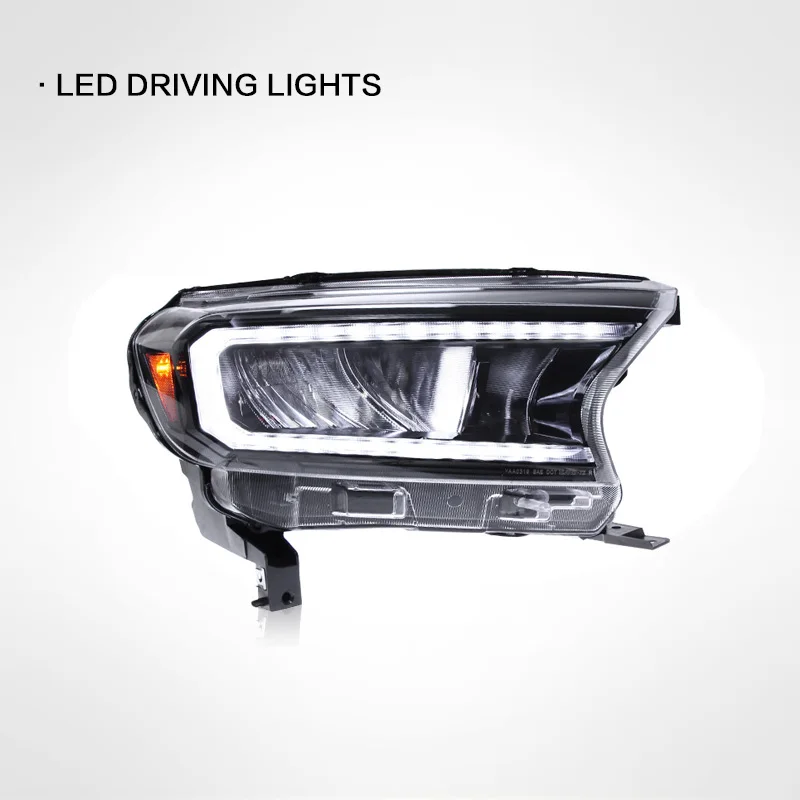 Suitable for Ford Everest headlight assembly Ranger modified LED headlight daytime running light running water turn signal