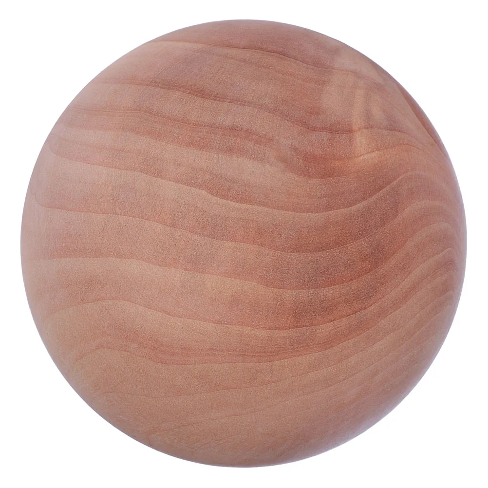 Round Wooden Bille 8Cm Unfinished Sphere Wood Bille Without Holes Hardwood Wood Sphere Wood Beads Sphere