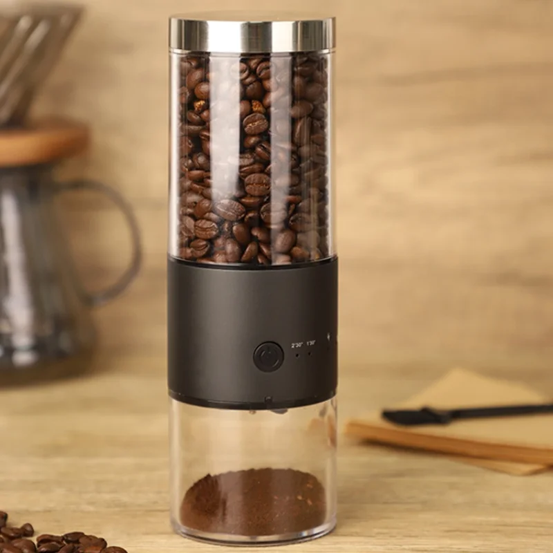 Electric Coffee Grinder Portable Coffee Bean Grinder Ceramics Grinding Core USB Type-C Charging Mini Coffee Bean Mill For Travel