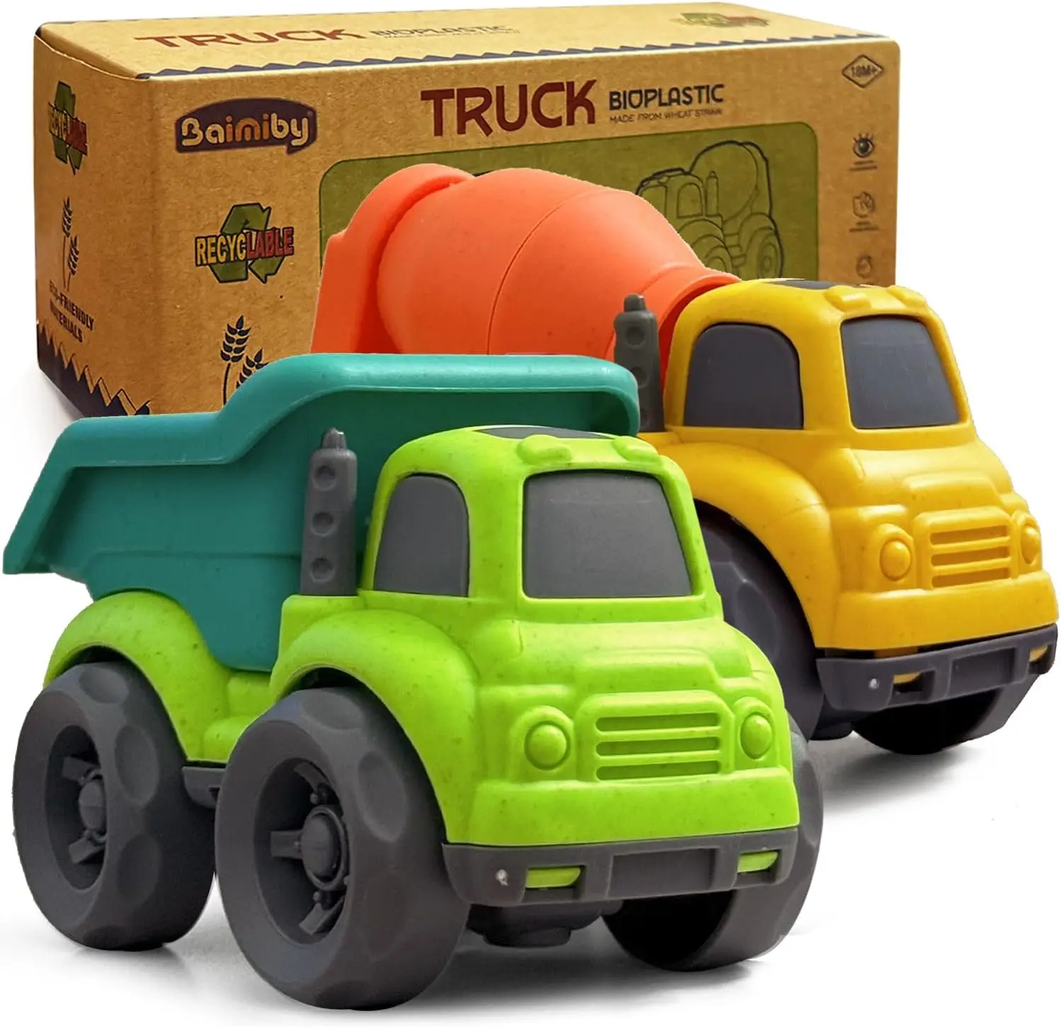 

Toddler Toy Cars for 1-3, Boys 2-4, Dump Truck, BPA Free Outdoor Toys, Birthday Gifts for 3 4 Year Old