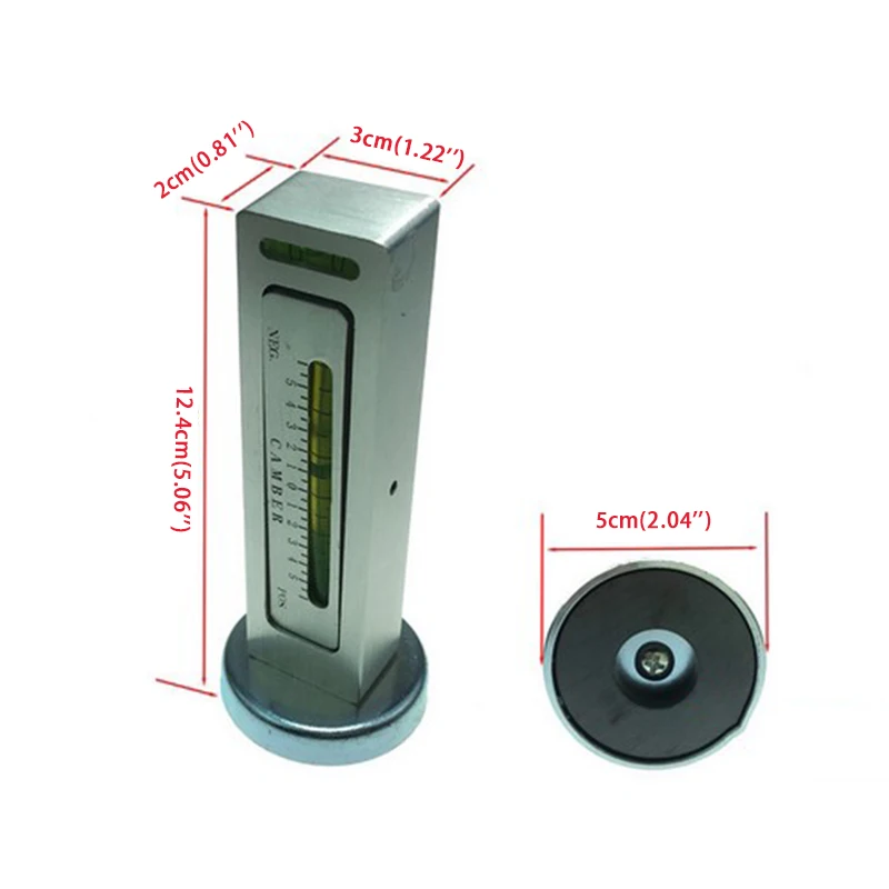 Neues einstellbares magnetisches Sturzrollenstreben-Messgerät mit vier Rädern und Ausrichtungspositionierer