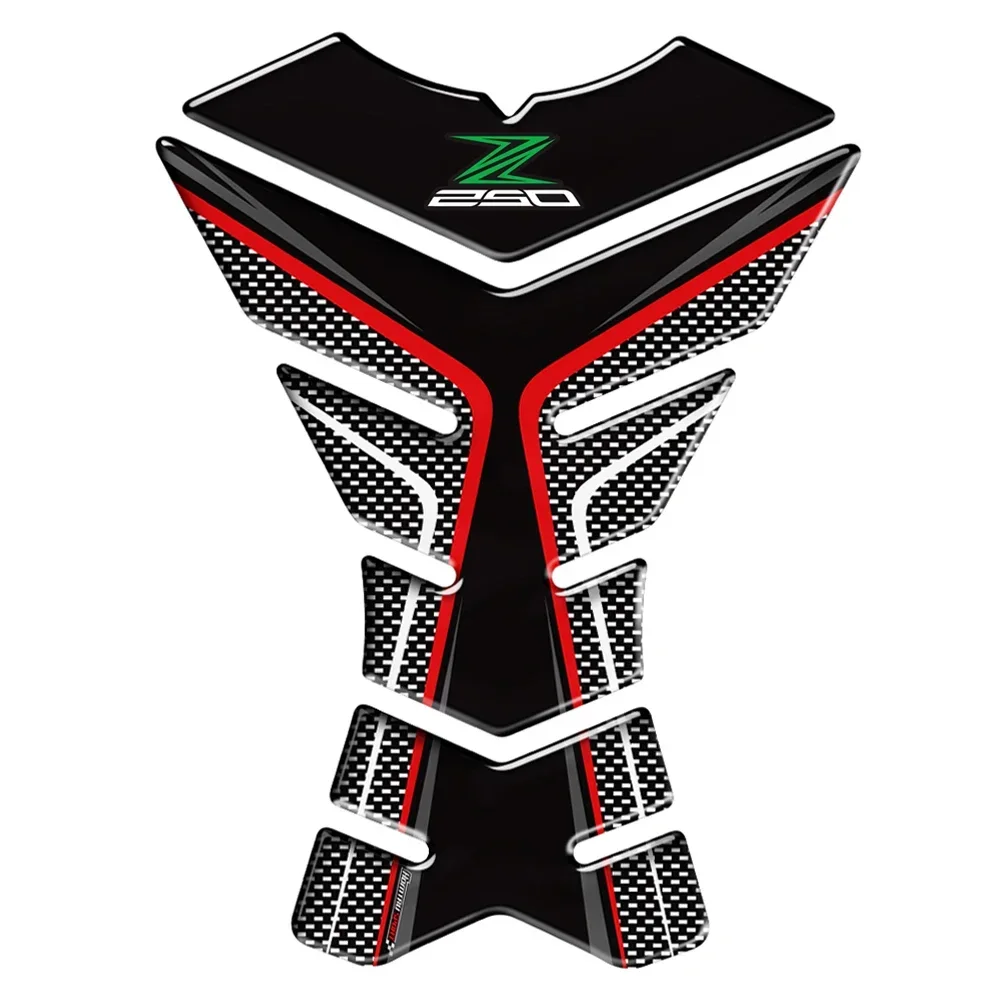 Decorazione moto Per Kawasaki Z250 Z 250 SL ABS Tankpad 3D Moto Rilievo del Carro Armato Della Protezione Della Decalcomania Adesivi