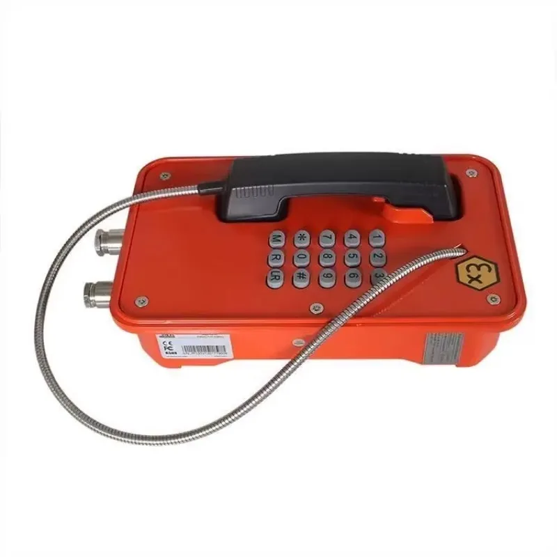 

2025/Orange Color Loud Speaker Corded Heavy Industry Explosion-proof Telephone