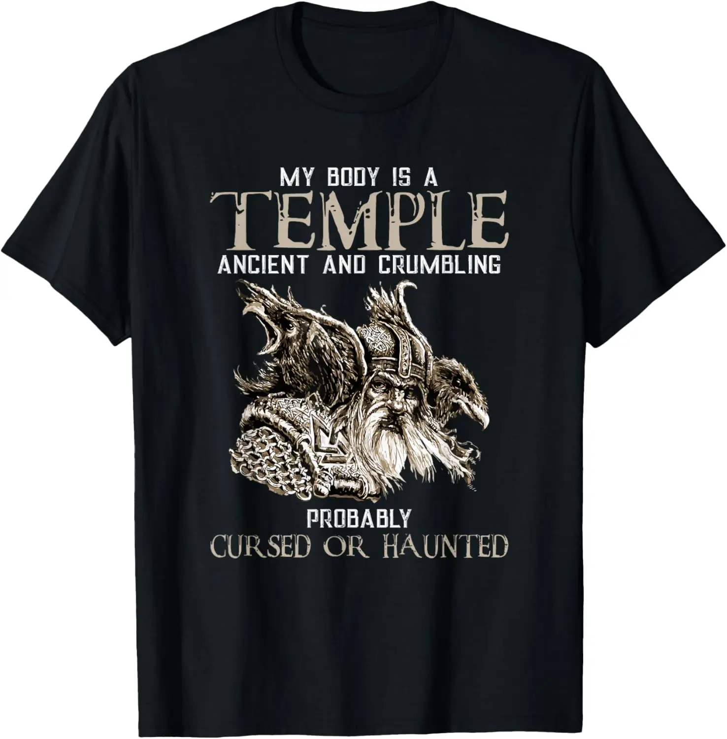 تي شيرت My Body Is A Temple Ancient Crumbling ربما