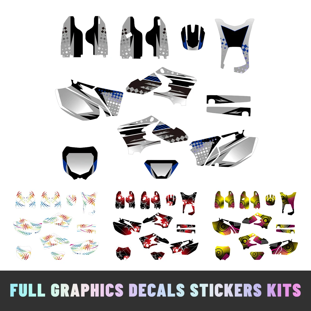 

Наклейки для мотокросса, подходящие для Yamaha WR250F WR450F WR 450F 2005F 2005 2006, полный комплект графических наклеек на кузов