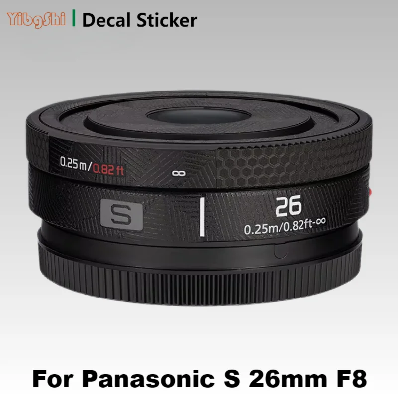 

Op Maat Gemaakte Sticker For Panasonic Lumix S 26Mm F8 Decal Skin Camera Lens Vinyl Wrap Film Beschermer Jas S-R26 Sr 26 S 26