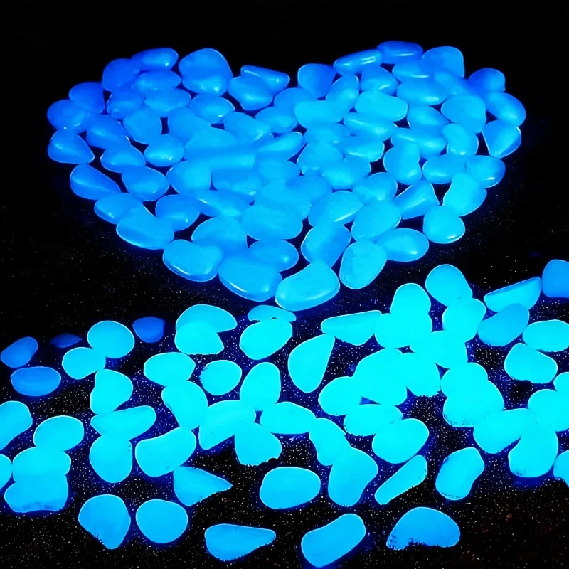 0.39InchLEDLuminous Stone100-500Personalized Luminous Stone Fish Tank Flower Pot Landscaping Decor Garden Gravel