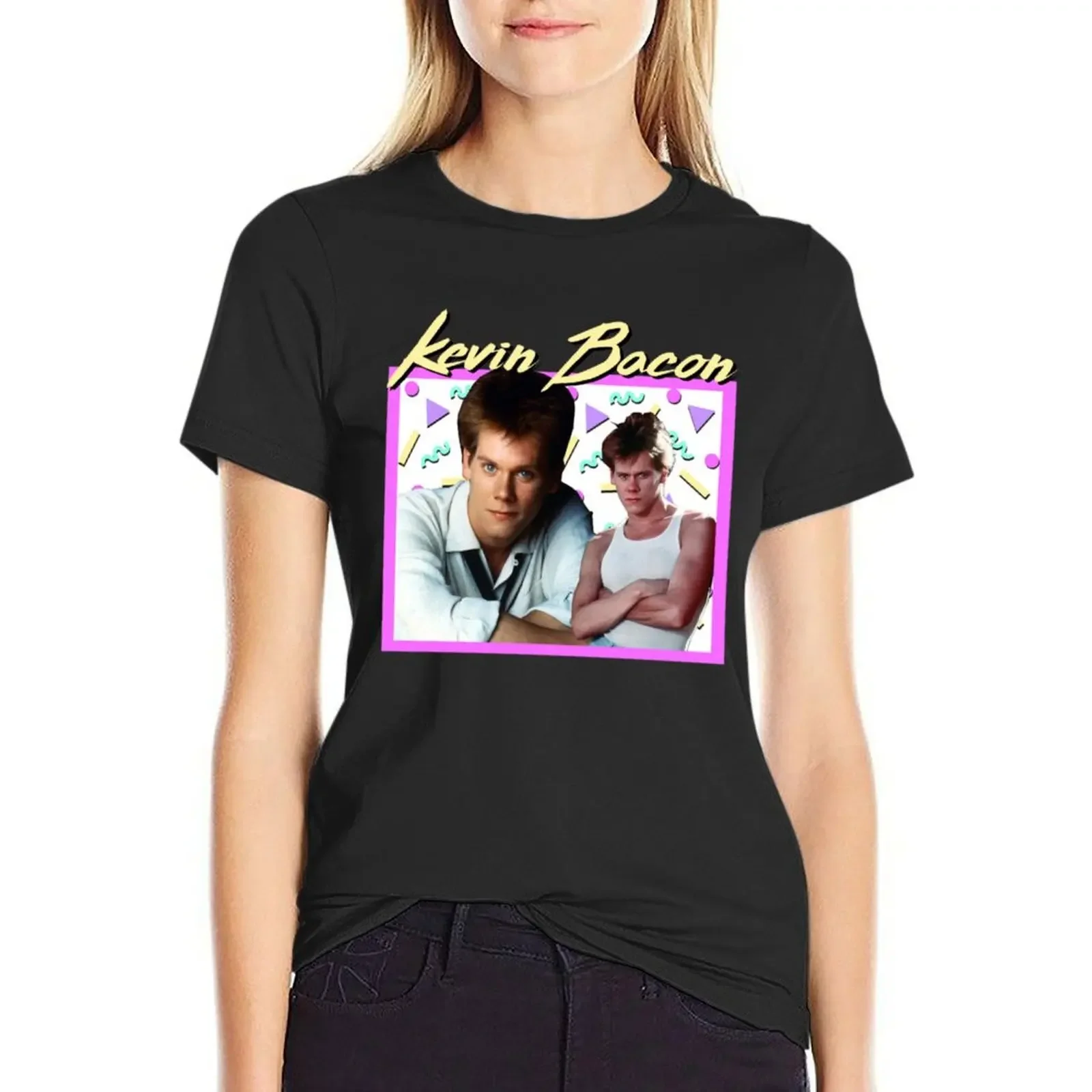 80_s Kevin Bacon T-Shirt Aesthetic clothing plus size tops vintage clothes tees rock and roll t shirts for Women