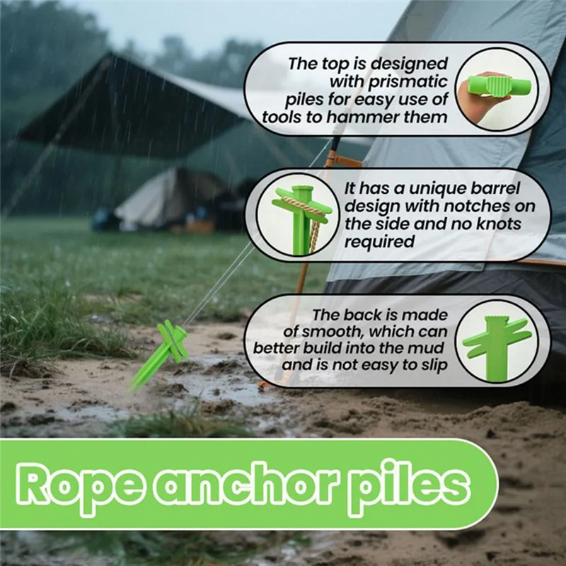 【Flash-Deal!】Tent Stakes Wind Tent Stakes No-Drill Installation Camping Gear Shock Resistant Gear For Beach Outdoor Camping