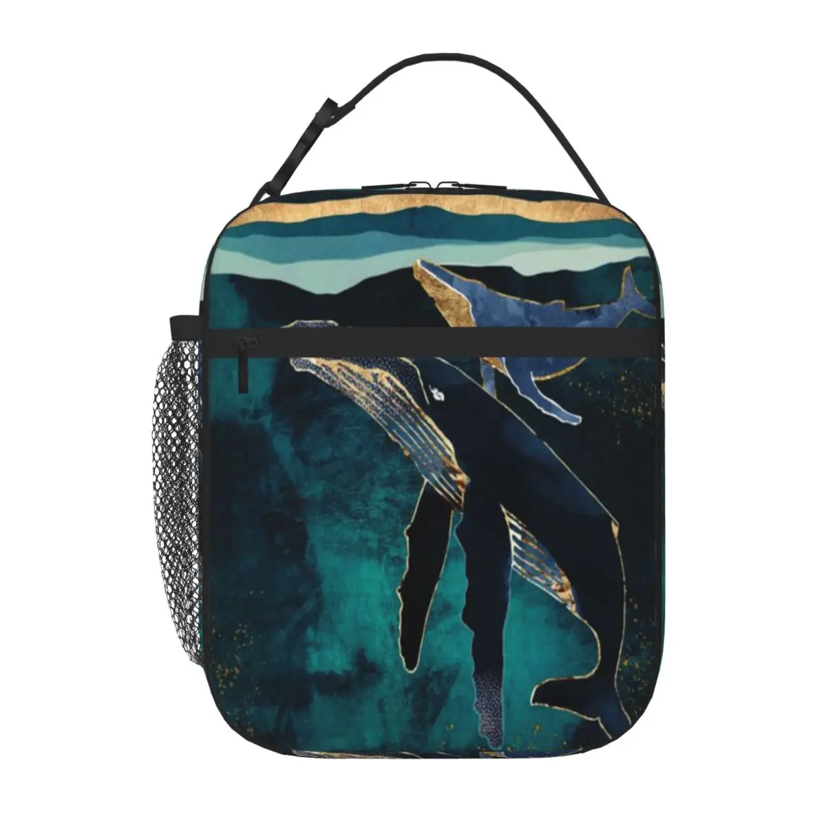 Bestselling Moonlit Whales Insulated Inner Meal Prep Bag Workplace Meal Lightweight Lunch Bag
