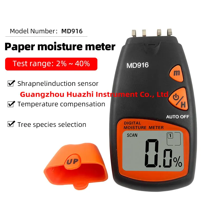 MD916 Paper Moisture Tester For MD - 916 Corrugated Cardboard Carton Hygrometer Moisture Meter