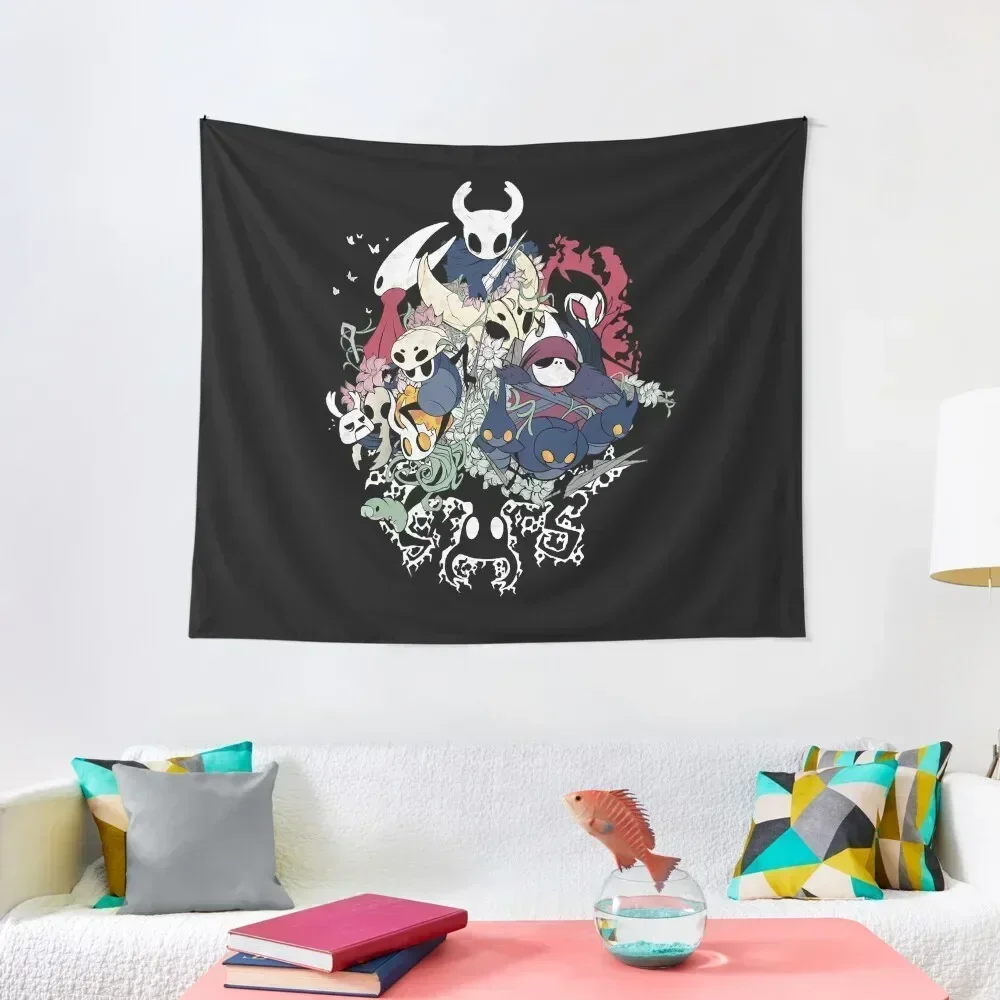 Hollow Crew shirt, hollow knight, hollow knight , gaming, team cherry, hornet, hornet Tapestry Home Supplies Tapestry