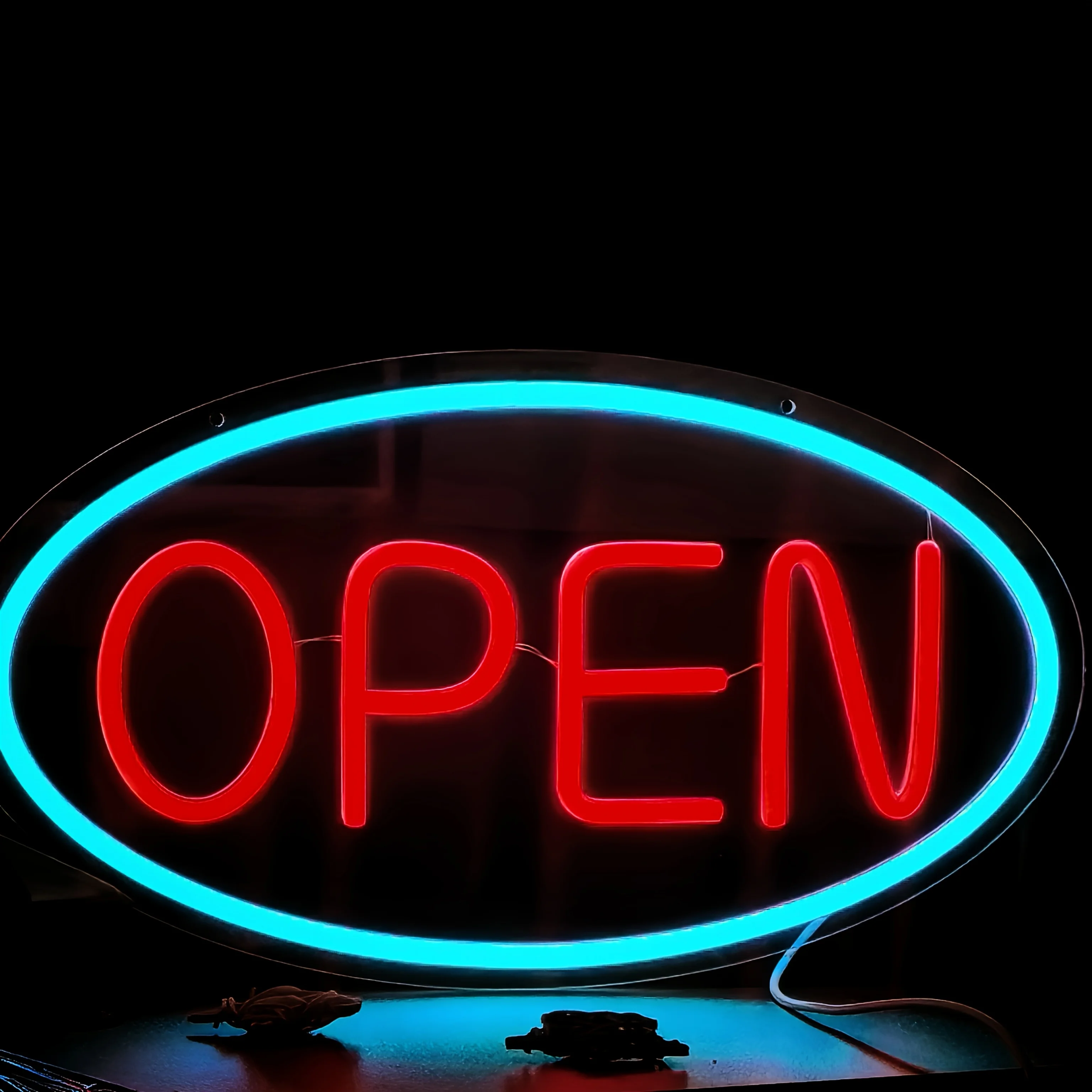 [Ultra Bright Sign] Business Open Sign, LED Neon Open Sign, Giffor Window/Glass Doors/Shops/Florists/Bars/Salons/Restaurants