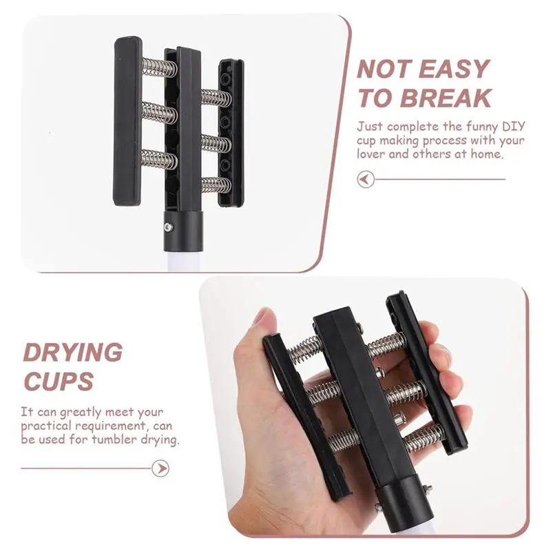 Durable Using Epoxy Project Compatible Tumbler Cup Turner Stand With Spring Clamp-DIY Craft Tumblers Accessory