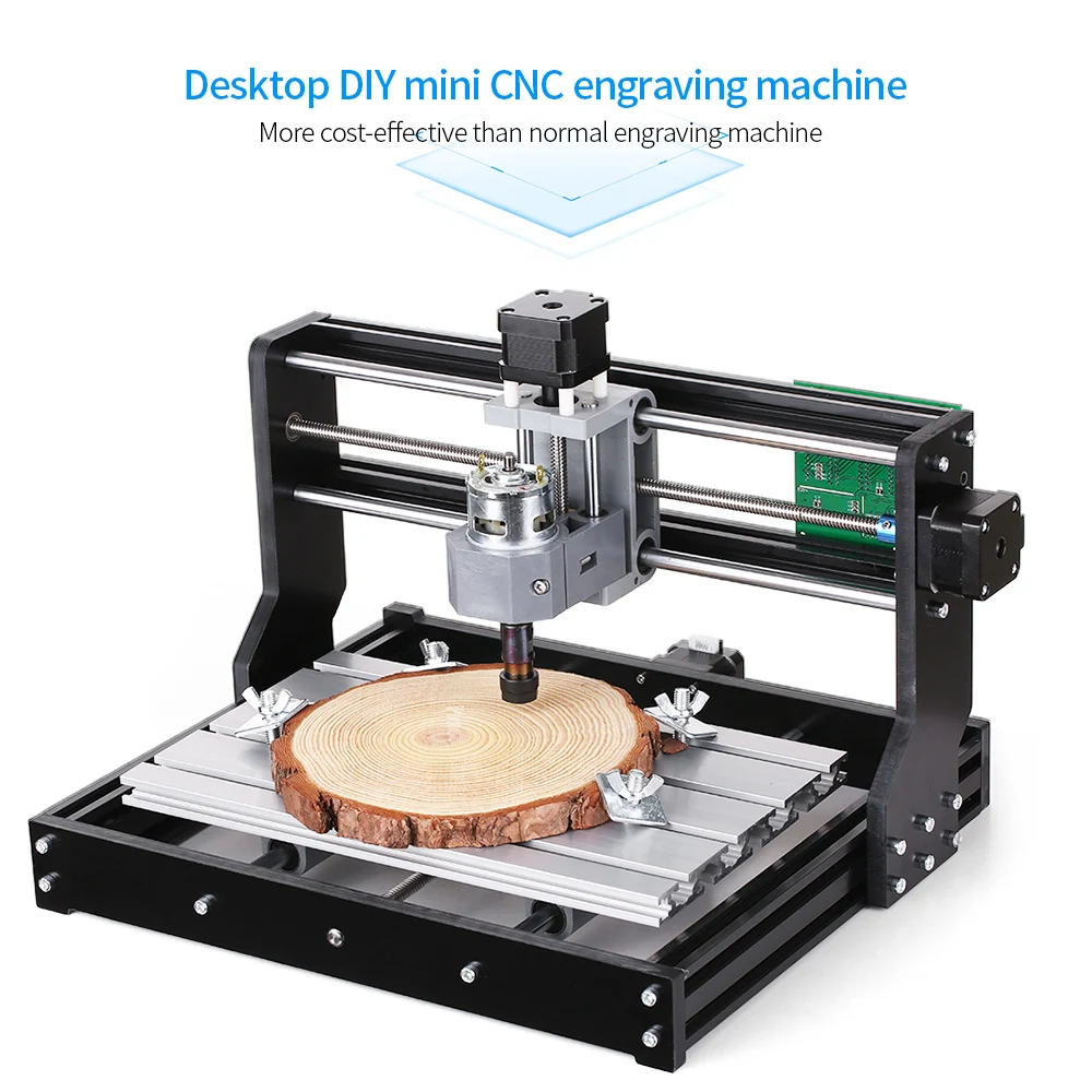 CNC3018pro mesin Router pengukir Laser, mesin pemotong akrilik plastik PVC PCB kayu DIY 300*180mm