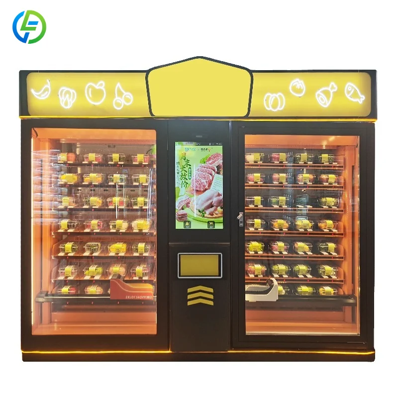 Factory Price Self Service Full Automatic Fresh Healthy Food Vending Machine for Sale Customized