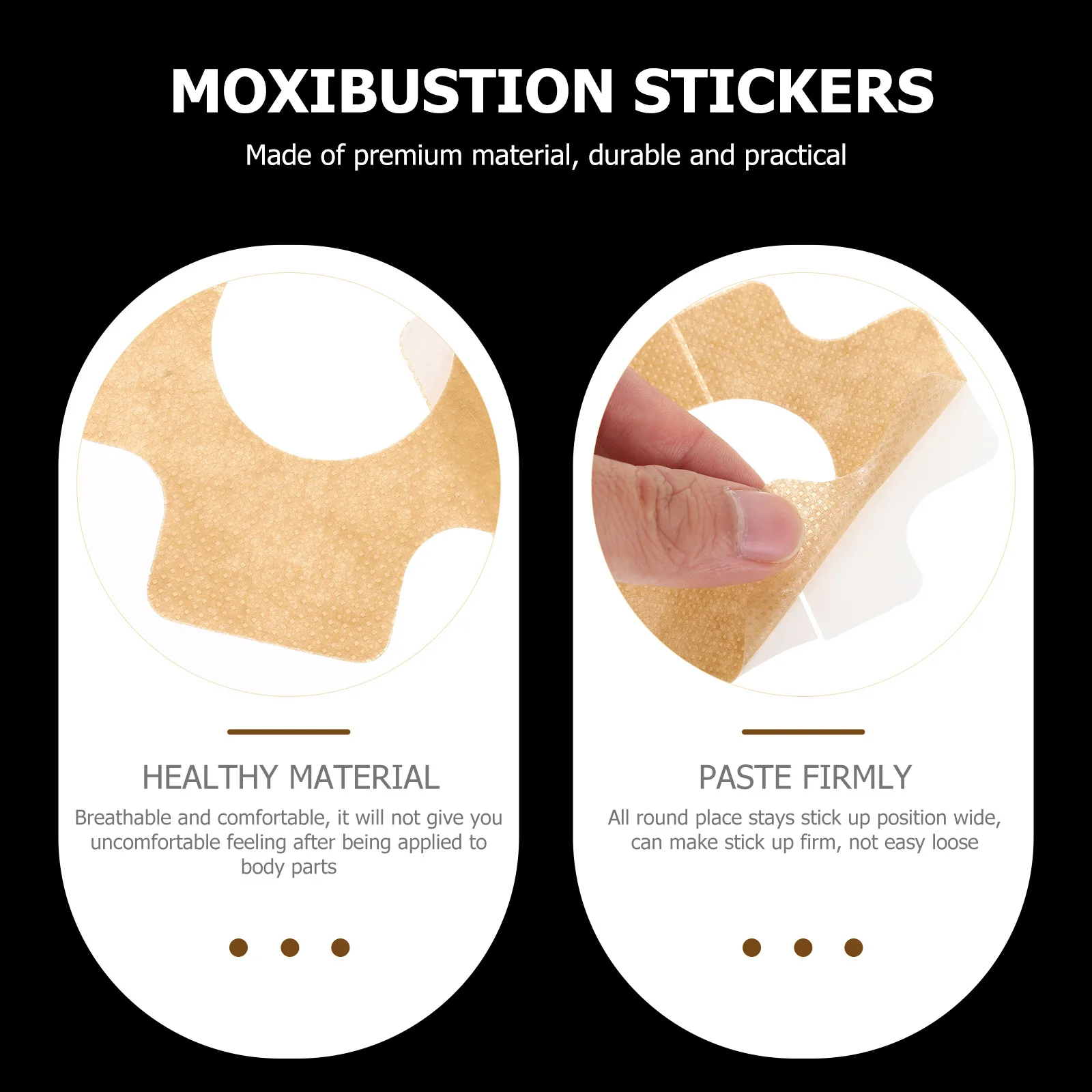 

60pcs Moxibustion Portable Pain Relief Patches For Back Moxibustion Stickers Neck Shoulder Warm Therapy Wormwood Patch