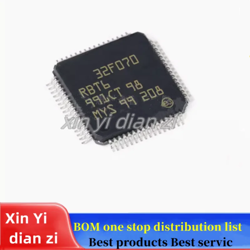 2pcs/lot STM32F070RBT6 STM32F070 QFP ic chips in stock