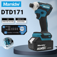 Mamidw Impact Driver Brushless Impact Driver 18V Brushless Cordless Impact Driver Power Tools For Makita Battery PIN