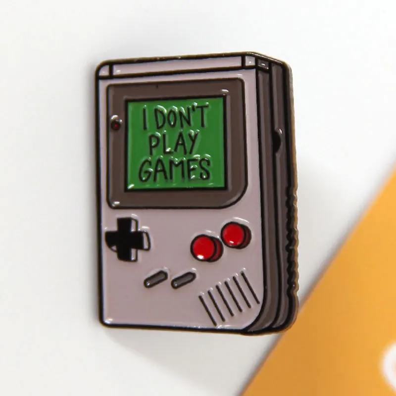بروش المينا لمشغل اللعبة المثير للاهتمام ، شارة معدنية للملابس ، قبعة وحقيبة ظهر ، هدايا الإكسسوارات ، مجوهرات لحقيبة الظهر ، لا ألعب الألعاب #5