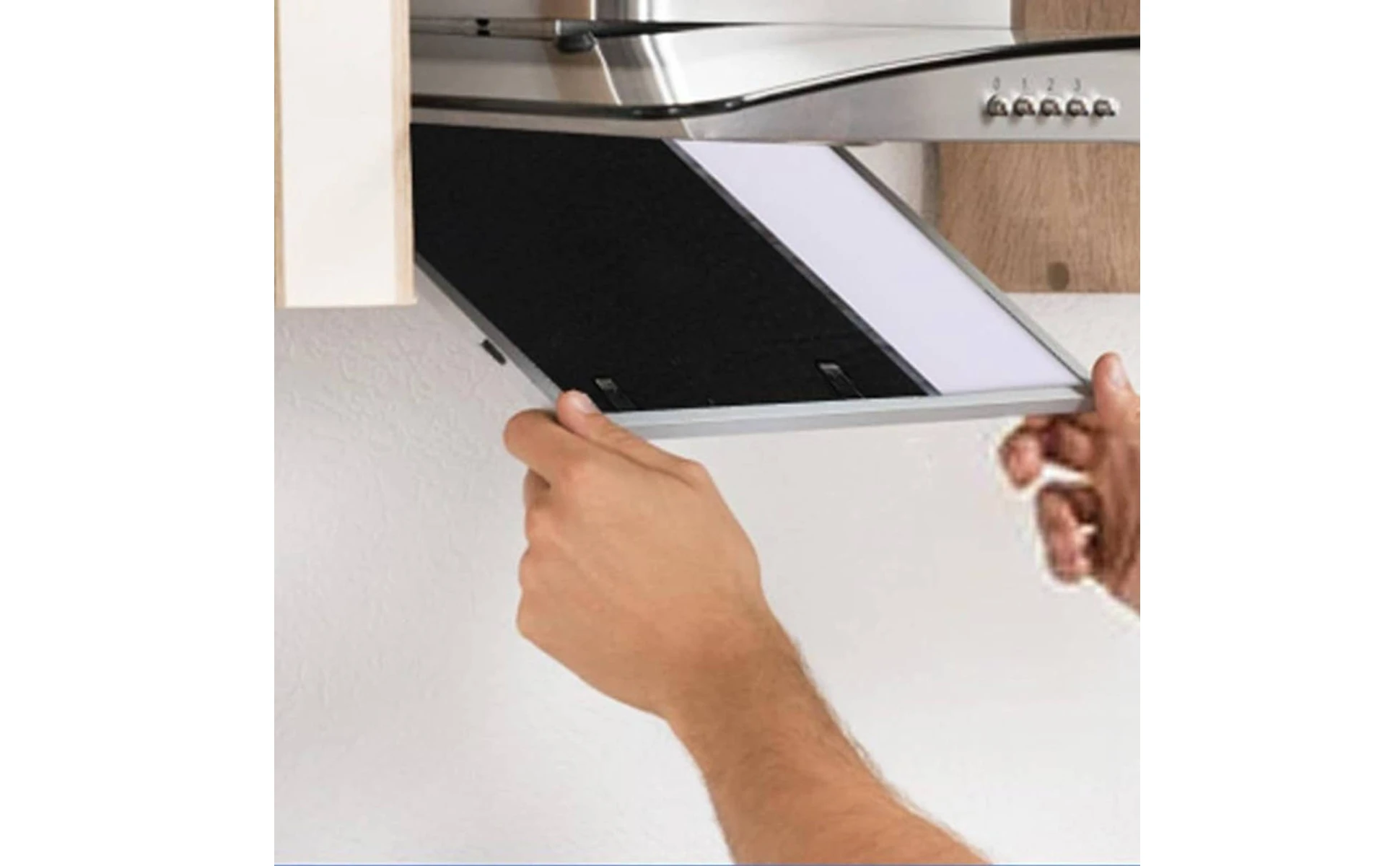 10 Pieces Activated Carbon Fiber Filter Pad Easy to Install Range Hood Replacement Filter Lightweight