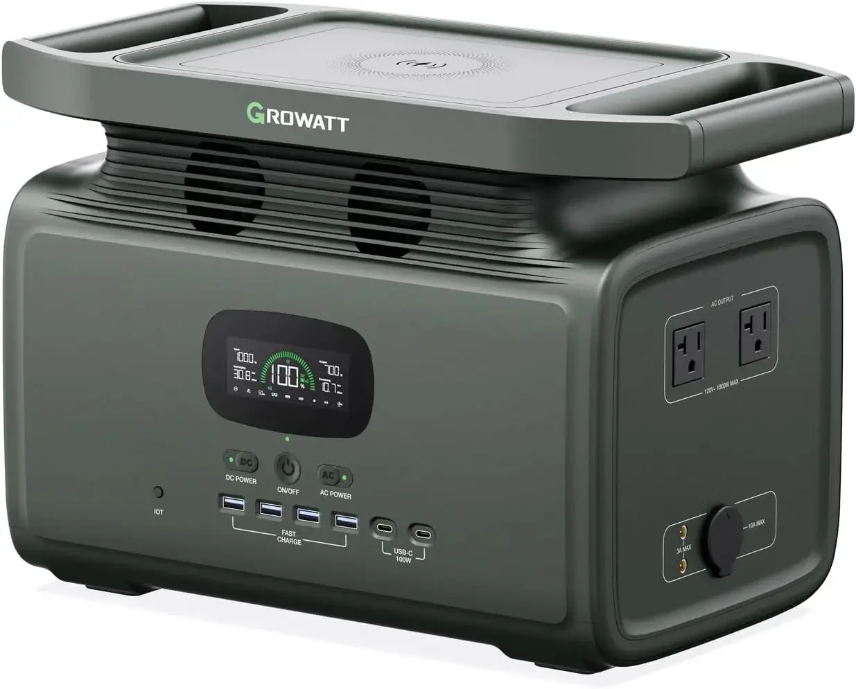 

Infinity 1200 Portable Power Station, 1800W Electric Solar Generator,1280Wh LiFePO4 Battery, 14 Outlets for Home Backup