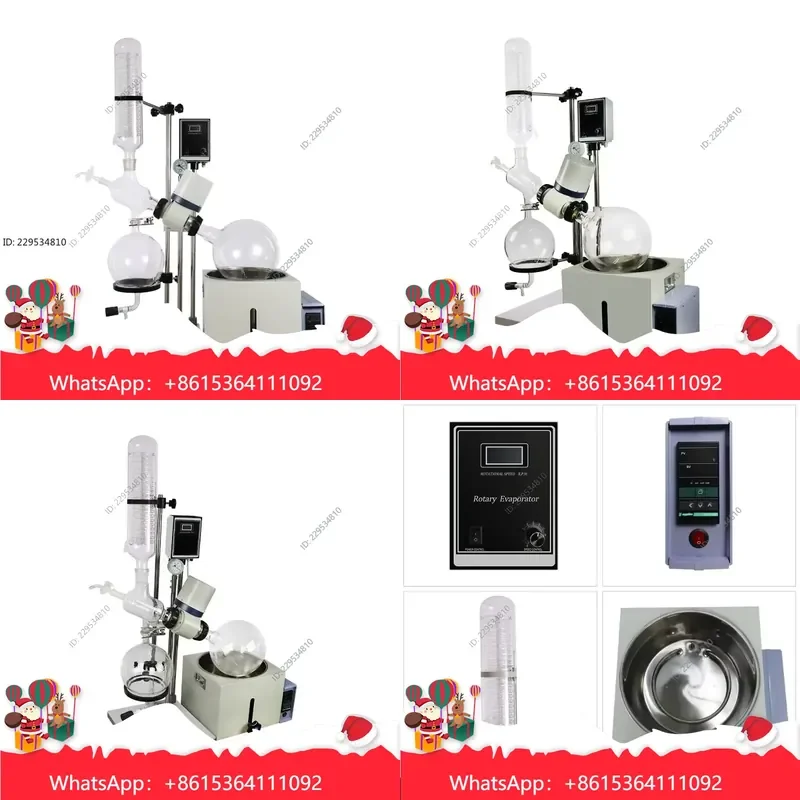 1pc 5L Rotary Evaporator for Lab Supplies Mini Water Distillation with Digital Bath Compatible For Model，practical use
