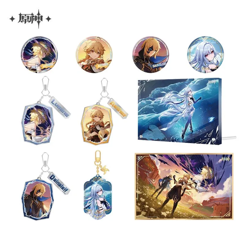 

Sunsyea Genshin Impact Official Merch miHoYo Original Authentic Pendant Acrylic Ornament Board Skirk Dainsleif Aether Lumine