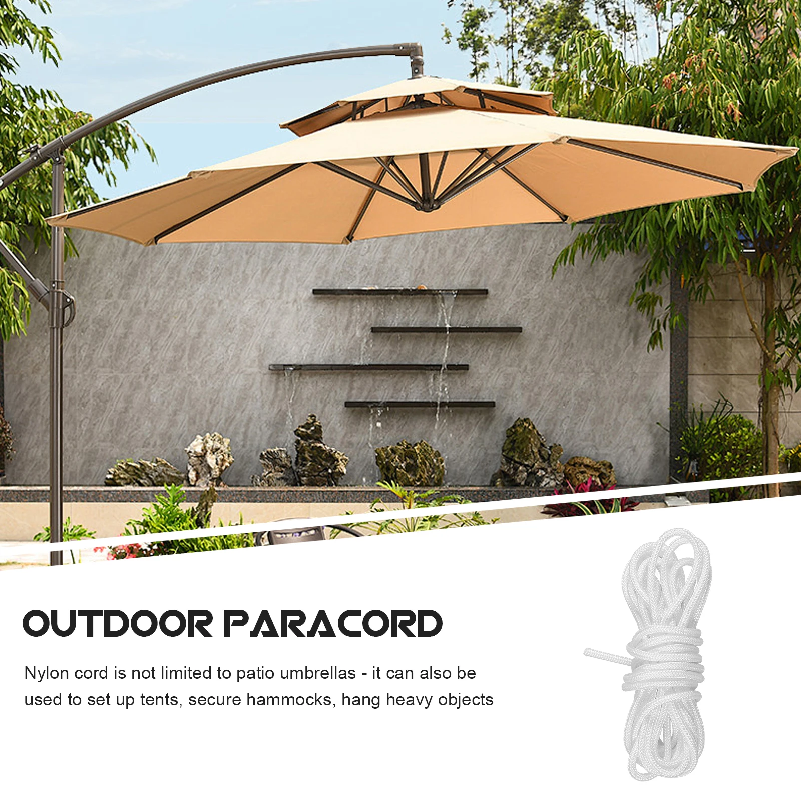 

Electric Car Parasol Rope Accessories Umbrella Nylon Outdoor Patio Repair for Rain Patio Replacement Parts Garden Outdoor Repair